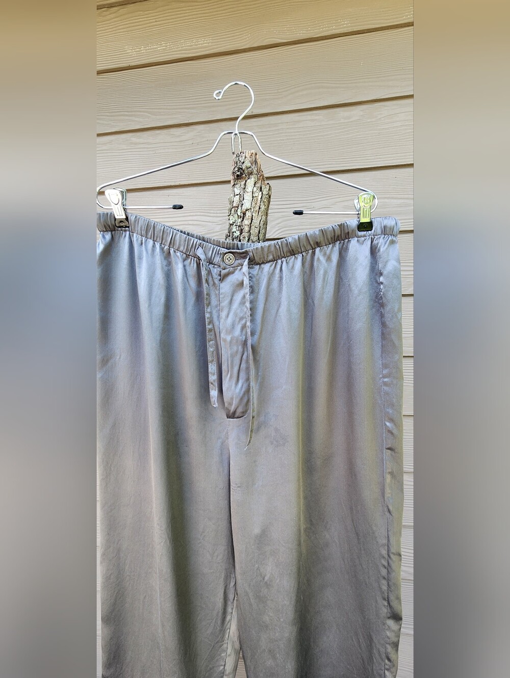 Intimo 100% Silk Silver Pajama Xl - Picture 7 of 13